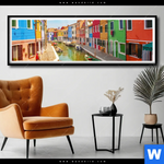 Poster Strassen Von Venedig Panorama Produktvorschau mit dem Bild Straßen von Venedig im Format Panorama.