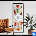 Poster Superfoods Im Farbkreis Schmal Produktvorschau mit dem Bild Superfoods im Farbkreis im Format Schmal.