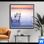 Poster The Best View Motivation Quadrat Produktvorschau mit dem Bild The Best View - Motivation im Format Quadrat.