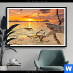 Poster Traumhafte Meereskulisse Querformat Produktvorschau mit dem Bild Traumhafte Meereskulisse im Format Querformat.