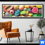 Poster Tropische Fruechte Panorama Produktvorschau mit dem Bild Tropische Früchte im Format Panorama.