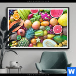 Poster Tropische Fruechte Querformat Produktvorschau mit dem Bild Tropische Früchte im Format Querformat.