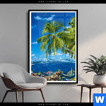 Poster Tropisches Inselparadies Hochformat Produktvorschau mit dem Bild Tropisches Inselparadies im Format Hochformat.