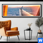 Poster Ueber Den Wolken Panorama Produktvorschau mit dem Bild Über den Wolken im Format Panorama.