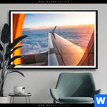 Poster Ueber Den Wolken Querformat Produktvorschau mit dem Bild Über den Wolken im Format Querformat.