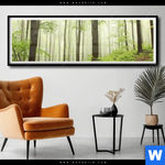 Poster Unberuehrte Natur Der Wald Panorama Produktvorschau mit dem Bild Unberührte Natur - Der Wald im Format Panorama.
