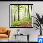 Poster Unberuehrte Natur Der Wald Quadrat Produktvorschau mit dem Bild Unberührte Natur - Der Wald im Format Quadrat.