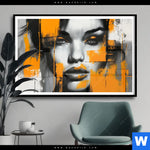 Poster Urban Art Gesicht Querformat Produktvorschau mit dem Bild Urban Art Gesicht im Format Querformat.