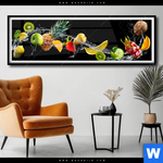 Poster Viele Fruechte Panorama Produktvorschau mit dem Bild Viele Früchte im Format Panorama.