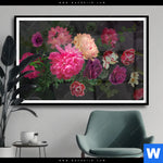 Poster Vintage Blumen No 2 Querformat Produktvorschau mit dem Bild Vintage Blumen No. 2 im Format Querformat.