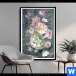 Poster Vintage Blumen No 3 Hochformat Produktvorschau mit dem Bild Vintage Blumen No. 3 im Format Hochformat.