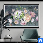 Poster Vintage Blumen No 3 Querformat Produktvorschau mit dem Bild Vintage Blumen No. 3 im Format Querformat.