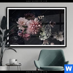 Poster Vintage Blumen Querformat Produktvorschau mit dem Bild Vintage Blumen im Format Querformat.