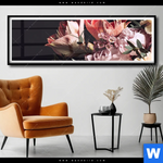 Poster Vintage Blumenstrauss Panorama Produktvorschau mit dem Bild Vintage Blumenstrauß im Format Panorama.