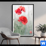 Poster Vintage Klatschmohn Hochformat Produktvorschau mit dem Bild Vintage Klatschmohn im Format Hochformat.
