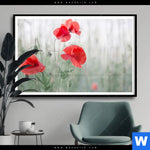 Poster Vintage Klatschmohn Querformat Produktvorschau mit dem Bild Vintage Klatschmohn im Format Querformat.