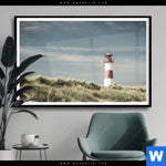 Poster Vintage Leuchtturm Querformat Produktvorschau mit dem Bild Vintage Leuchtturm im Format Querformat.