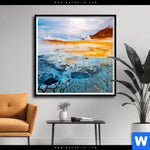 Poster Vulkan Island Quadrat Produktvorschau mit dem Bild Vulkan Island im Format Quadrat.