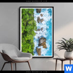 Poster Wald Meer Hochformat Produktvorschau mit dem Bild Wald & Meer im Format Hochformat.