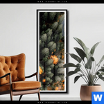 Poster Wald Strasse Von Oben Schmal Produktvorschau mit dem Bild Wald & Straße von oben im Format Schmal.