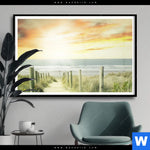 Poster Weg Zum Strand Querformat Produktvorschau mit dem Bild Weg zum Strand im Format Querformat.