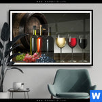 Poster Wein Trauben Querformat Produktvorschau mit dem Bild Wein & Trauben im Format Querformat.