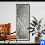 Poster Weisse Blaetter Schmal Produktvorschau mit dem Bild Weiße Blätter im Format Schmal.