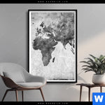 Poster Weltkarte Grautoene Hochformat Produktvorschau mit dem Bild Weltkarte Grautöne im Format Hochformat.