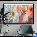 Poster Zarte Bluetenpracht Querformat Produktvorschau mit dem Bild Zarte Blütenpracht im Format Querformat.