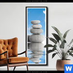 Poster Zen Spa Steine Schmal Produktvorschau mit dem Bild Zen Spa Steine im Format Schmal.