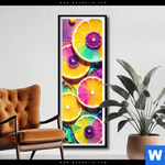 Poster Zitronen Neon Farbe Schmal Produktvorschau mit dem Bild Zitronen Neon Farbe im Format Schmal.