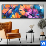 Spannbild Abstrakte Blumenpracht Panorama Produktvorschau mit dem Bild Abstrakte Blumenpracht im Format Panorama.