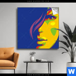 Spannbild Abstrakte Frau No 1 Quadrat Produktvorschau mit dem Bild Abstrakte Frau No.1 im Format Quadrat.