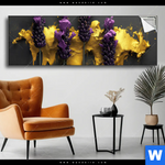Spannbild Abstrakte Lavendel Kunst Panorama Produktvorschau mit dem Bild Abstrakte Lavendel-Kunst im Format Panorama.