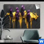 Spannbild Abstrakte Lavendel Kunst Querformat Produktvorschau mit dem Bild Abstrakte Lavendel-Kunst im Format Querformat.