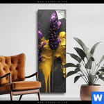 Spannbild Abstrakte Lavendel Kunst Schmal Produktvorschau mit dem Bild Abstrakte Lavendel-Kunst im Format Schmal.