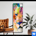 Spannbild Abstrakte Loewin Schmal Produktvorschau mit dem Bild Abstrakte Löwin im Format Schmal.