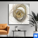 Spannbild Abstrakte Moderne Linienkunst Quadrat Produktvorschau mit dem Bild Abstrakte moderne Linienkunst im Format Quadrat.