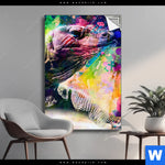 Spannbild Abstrakter Leguan Hochformat Produktvorschau mit dem Bild Abstrakter Leguan im Format Hochformat.