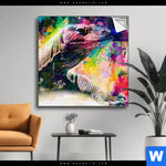 Spannbild Abstrakter Leguan Quadrat Produktvorschau mit dem Bild Abstrakter Leguan im Format Quadrat.