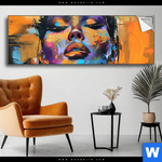 Spannbild Abstraktes Frauenportraet Dilara Panorama Produktvorschau mit dem Bild Abstraktes Frauenporträt Dilara im Format Panorama.
