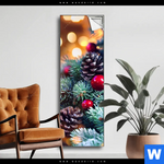Spannbild Adventskerze Mit Weihnachtsschmuck Schmal Produktvorschau mit dem Bild Adventskerze mit Weihnachtsschmuck im Format Schmal.