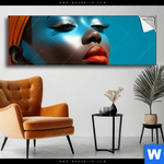 Spannbild Afrikanische Frau Mit Turban Panorama Produktvorschau mit dem Bild Afrikanische Frau mit Turban im Format Panorama.