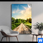 Spannbild Alte Bruecke Am Fluss Hochformat Produktvorschau mit dem Bild Alte Brücke am Fluss im Format Hochformat.