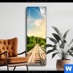 Spannbild Alte Bruecke Am Fluss Schmal Produktvorschau mit dem Bild Alte Brücke am Fluss im Format Schmal.