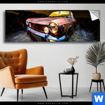 Spannbild Altes Auto Panorama Produktvorschau mit dem Bild Altes Auto im Format Panorama.