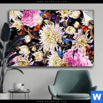 Spannbild Aquarell Von Wilden Blumen Querformat Produktvorschau mit dem Bild Aquarell von wilden Blumen im Format Querformat.