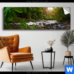 Spannbild Asiatischer Tropischer Dschungel Panorama Produktvorschau mit dem Bild Asiatischer tropischer Dschungel im Format Panorama.