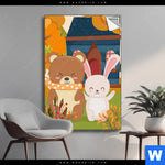 Spannbild Baer Haeschen Hochformat Produktvorschau mit dem Bild Bär & Häschen im Format Hochformat.