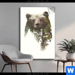 Spannbild Baer Wald No 1 Hochformat Produktvorschau mit dem Bild Bär & Wald No.1 im Format Hochformat.
